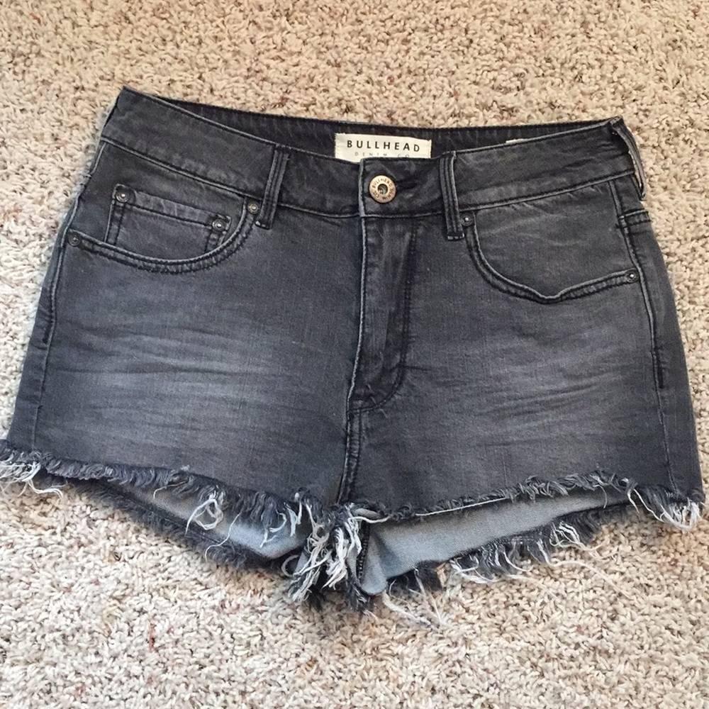 Bullhead Black High Rise Shorts
